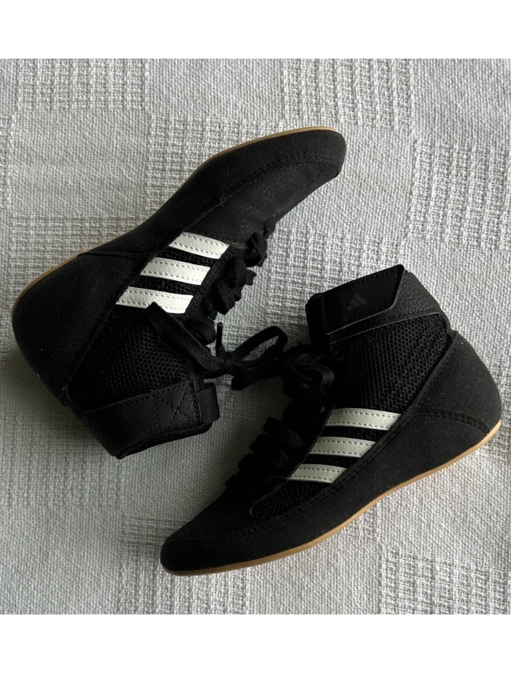 Adidas Kids’ HVC 2 Black wrestling shoes
size 13